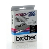 Brother TX-335 'extreme' tape wit op zwart, glanzend 12 mm (origineel)