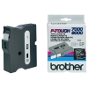 Brother TX-355 'extreme' tape wit op zwart, glanzend 24 mm (origineel) TX355 080256