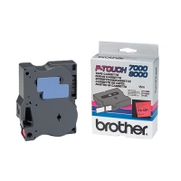 Brother TX-451 'extreme' tape zwart op rood, glanzend 24 mm (origineel) TX451 080262