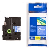 Brother TZe-555 tape wit op blauw 24 mm (origineel) TZe555 080486