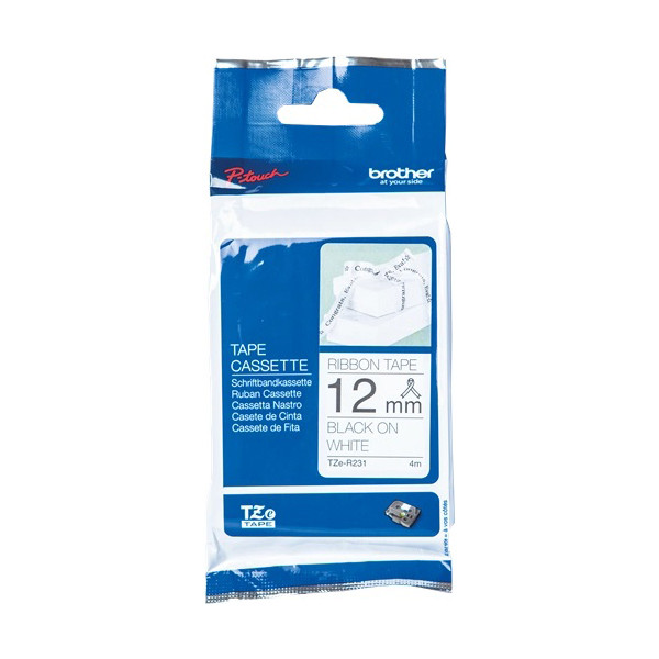 Brother TZe-R231 tape zwart op wit 12 mm (origineel) TZER231 350088 - 1