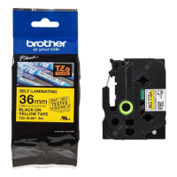 Brother TZe-SL661 zelflaminerend tape zwart op geel 36 mm (origineel) TZESL661 080838