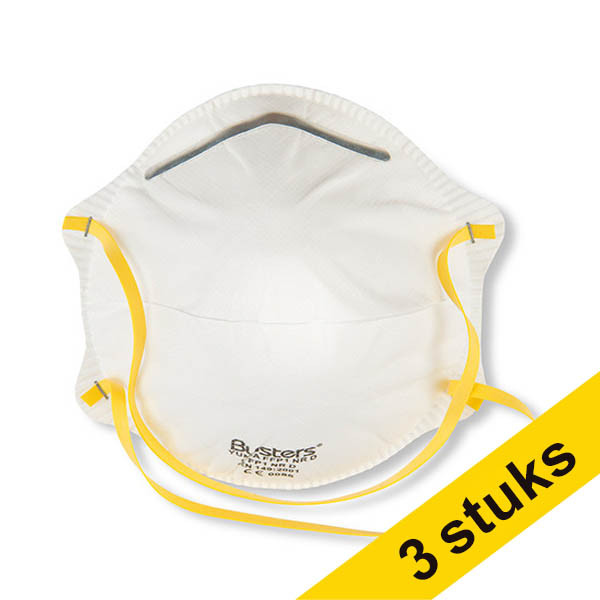 Aanbieding: 3x Busters Yuma stofmasker FFP1 NR D (2 stuks) SBU00083 - 1