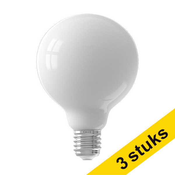 Aanbieding: 3x Calex E27 led-lamp globe G95 mat dimbaar 7.5W (60W) LCA00636 - 1