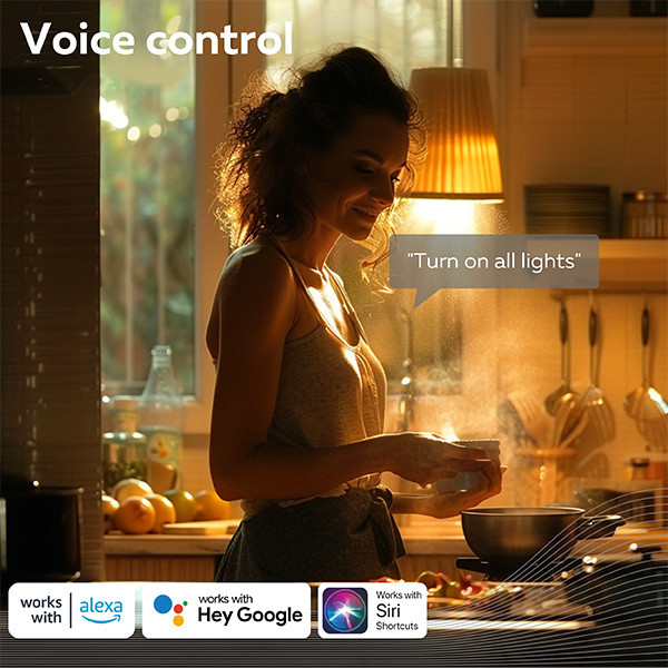 Calex E27 smart lamp edison ST64 goud WiFi (Tuya) LCA01193 - 8