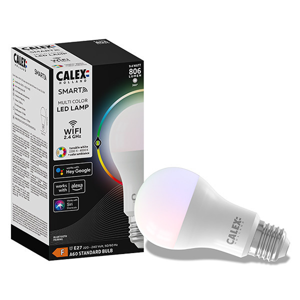 Calex E27 smart lamp peer A60 RGB WiFi (Tuya) LCA00422 - 1