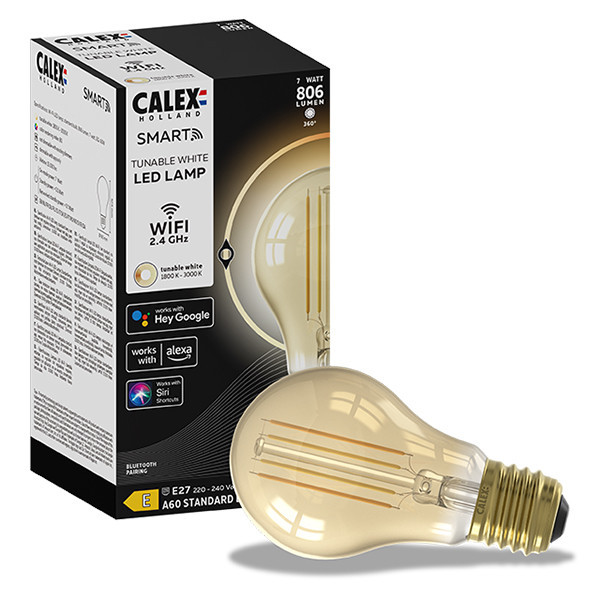 Calex E27 smart lamp peer A60 warm wit WiFi (Tuya) LCA00445 - 1