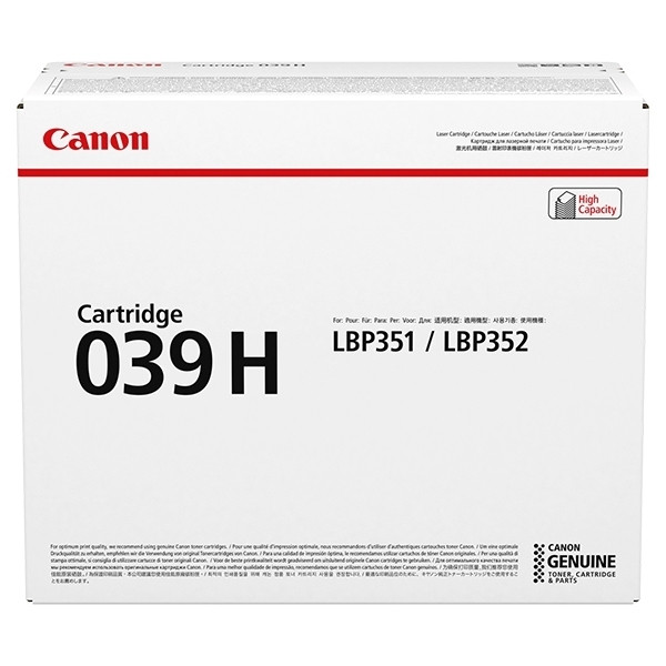 Canon 039H toner zwart hoge capaciteit (origineel) 017276 - 1