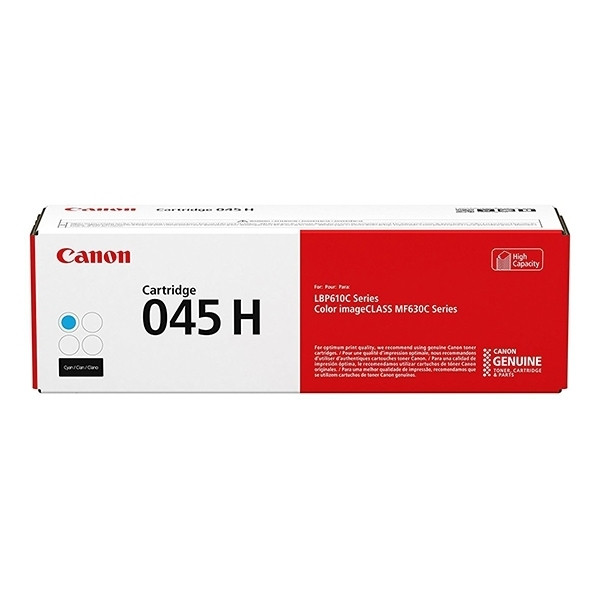 Canon 045H toner cyaan hoge capaciteit (origineel) 1245C002 017410 - 1