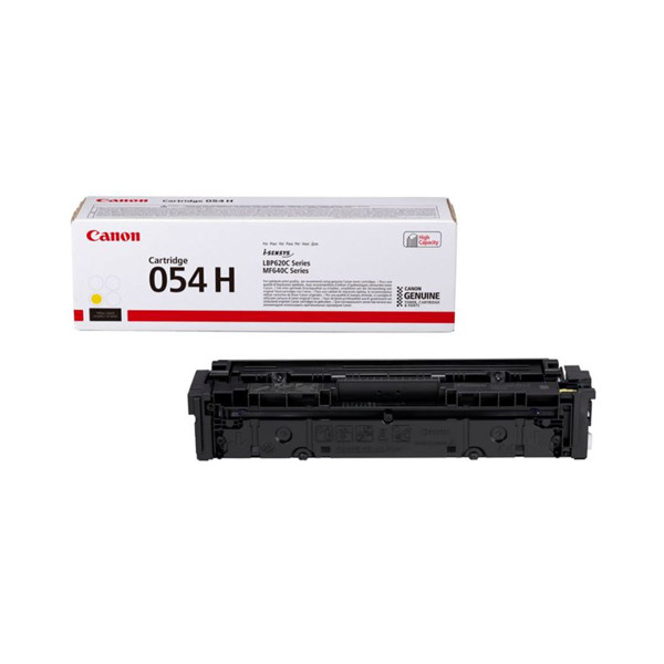 Canon 054H Y toner geel hoge capaciteit (origineel) 3025C002 070072 - 1