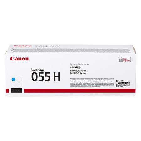 Canon 055H C toner cyaan hoge capaciteit (origineel) 3019C002 070052 - 1