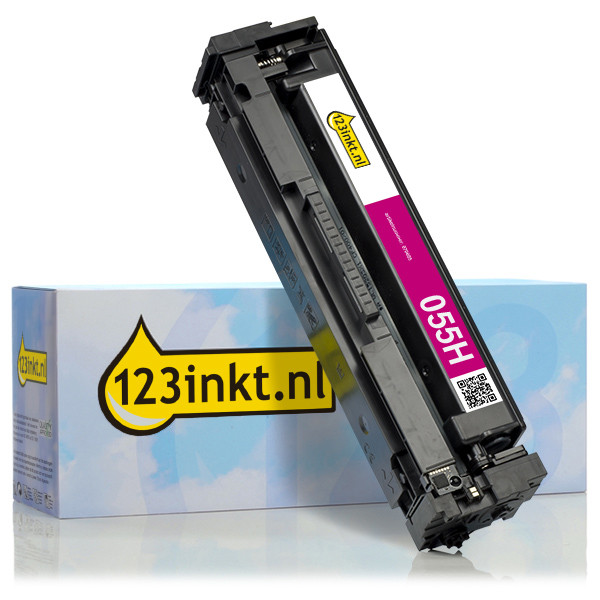 Canon 055H M toner magenta hoge capaciteit (123inkt huismerk) 3018C002C 070055 - 1