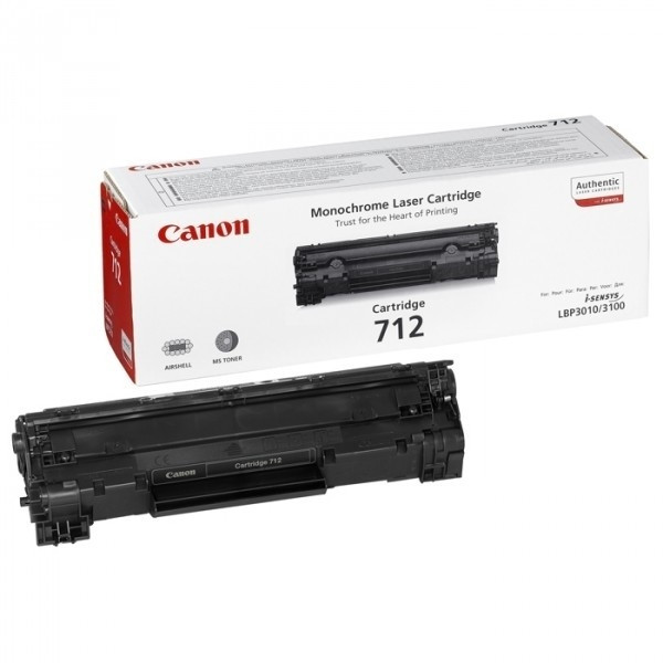 Canon 712 BK toner zwart (origineel) 1870B002AA 901802 - 1