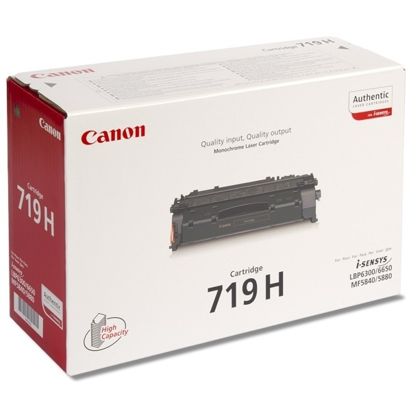 Canon 719H toner zwart hoge capaciteit (origineel) 3480B002AA 900948 - 1