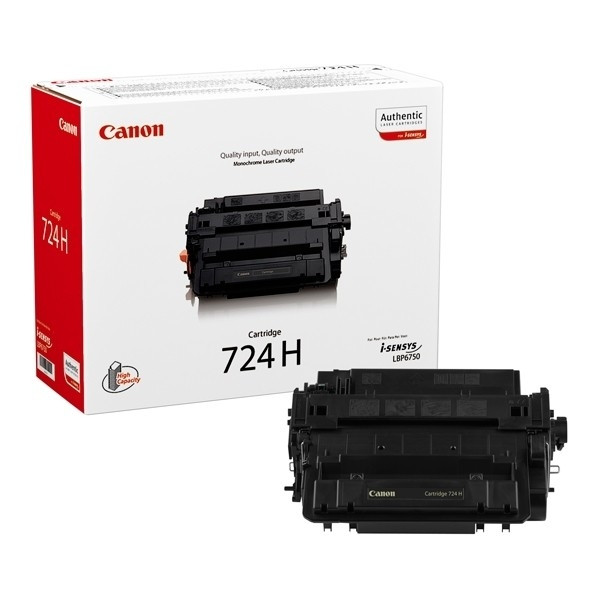 Canon 724H toner zwart hoge capaciteit (origineel) 3482B002 901607 - 1