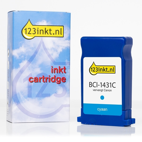 Canon BCI-1431C inktcartridge cyaan (123inkt huismerk) 8970A001C 017165 - 