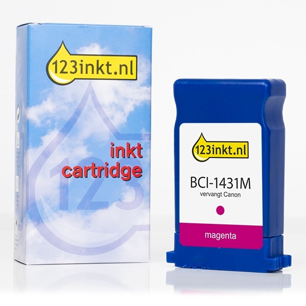 Canon BCI-1431M inktcartridge magenta (123inkt huismerk) 8971A001C 017167 - 1