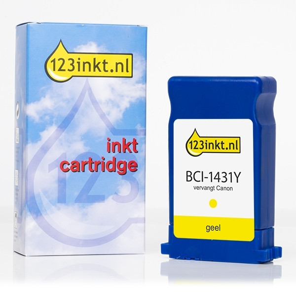 Canon BCI-1431Y inktcartridge geel (123inkt huismerk) 8972A001C 017169 - 1