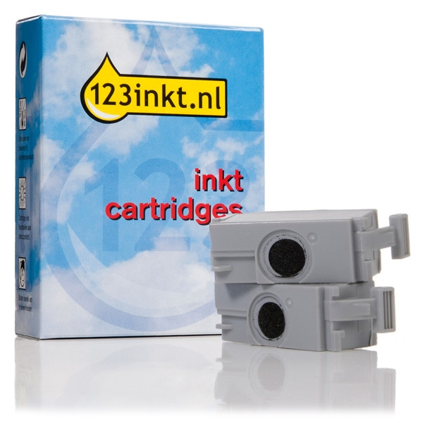 Canon BCI-15BK: 2 x inktcartridge zwart (123inkt huismerk) 8190A002AAC 8190A002C 014041 - 1