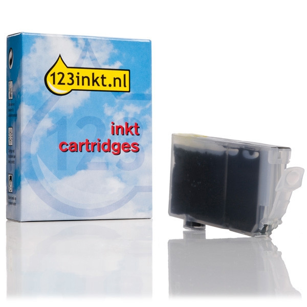 Canon BCI-6BK inktcartridge zwart (123inkt huismerk) 4705A002C 011410 - 1
