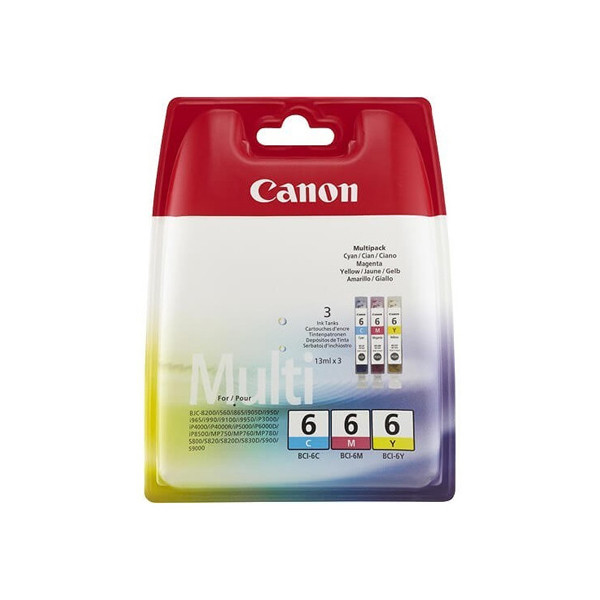 Canon BCI-6 C/M/Y multipack (origineel) 4706A022 4706A029 651013 - 1