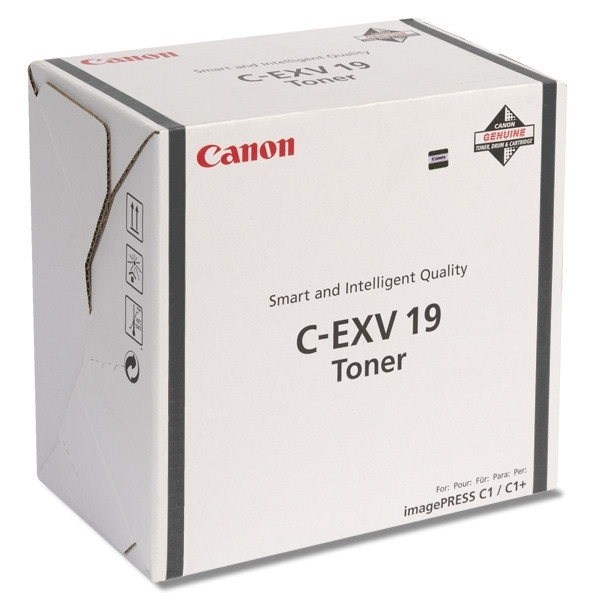 Canon C-EXV 19 BK toner zwart (origineel) 0397B002 070888 - 1
