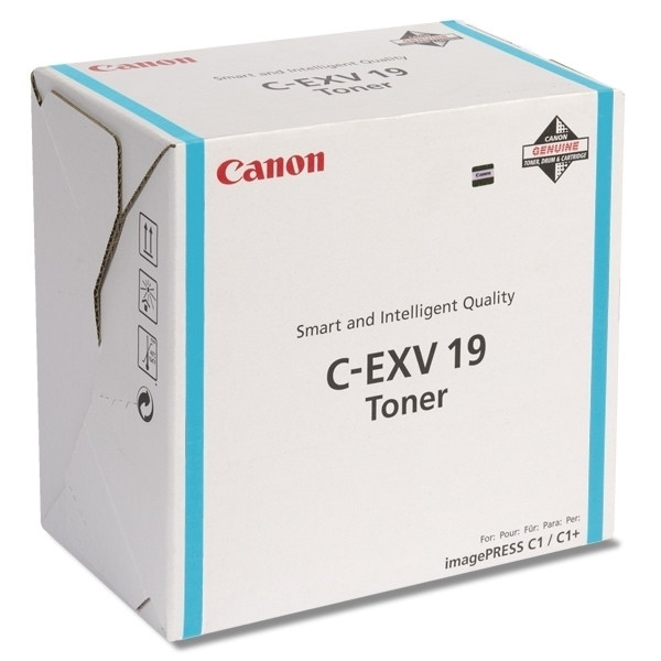 Canon C-EXV 19 C toner cyaan (origineel) 0398B002 070890 - 1
