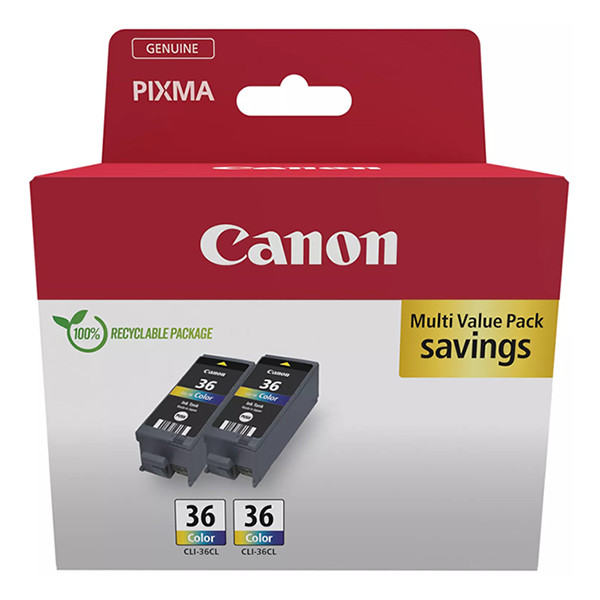 Canon CLI-36 CL twin pack (origineel) 1511B025 132254 - 1