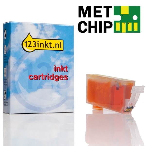 Canon CLI-521Y inktcartridge geel met chip (123inkt huismerk) 2936B001C 018458 - 1