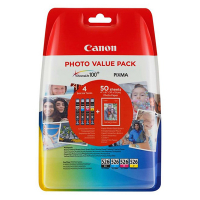 Canon CLI-526 multipack 4 kleur + papier (origineel) 4540B017 4540B018 4540B019 651009