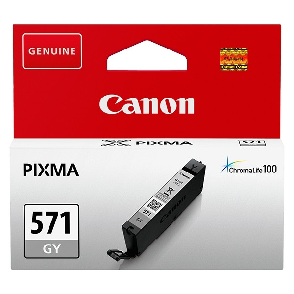 Canon CLI-571GY inktcartridge grijs (origineel) 0389C001 0389C001AA 017258 - 1