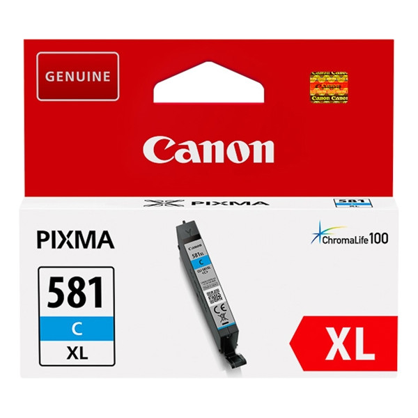 Canon CLI-581C XL inktcartridge cyaan hoge capaciteit (origineel) 2049C001 017452 - 1