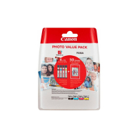 Canon CLI-581XL value pack BK/C/M/Y-inktcartridge + 50 vel fotopapier (origineel) 2052C004 2052C006 010306