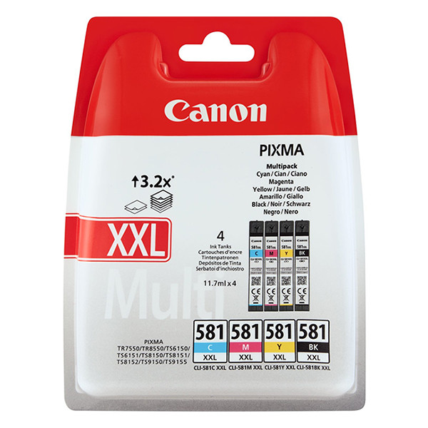 Canon CLI-581XXL multipack BK/C/M/Y (origineel) 010304 - 1