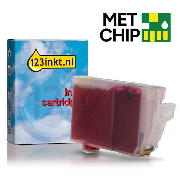 Canon CLI-8R inktcartridge rood met chip (123inkt huismerk) 018133 - 1