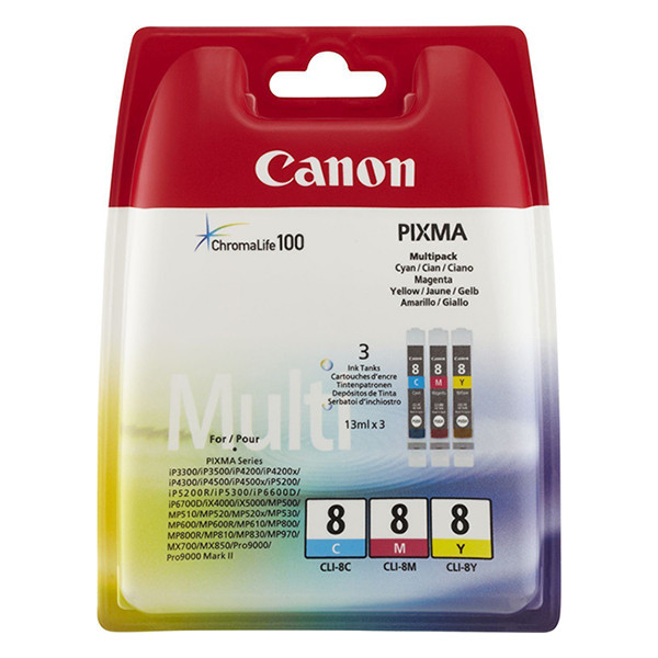 Canon CLI-8 multipack C/M/Y (origineel) 0621B029 018079 - 1