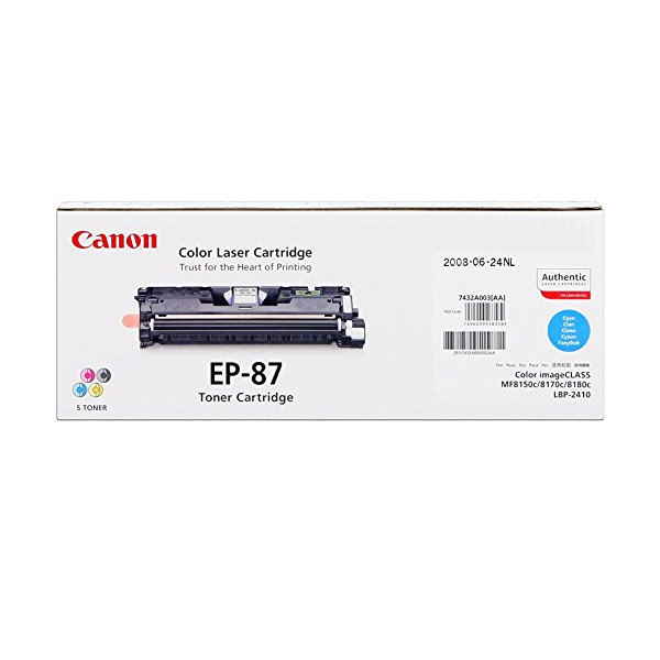 Canon EP-87C toner cyaan (origineel) 7432A003 032835 - 1