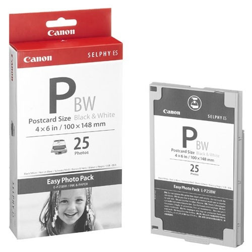 Canon Easy Photo Pack E-P25BW postcard-size zwart/wit (origineel) 1251B001AA 018160 - 1