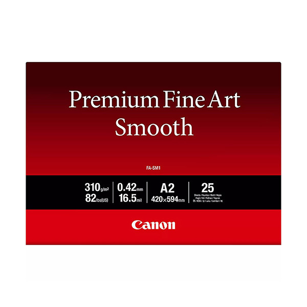 Canon FA-SM1 premium fine art smooth paper 310 grams A2 (25 vel) 1711C006 154068 - 1