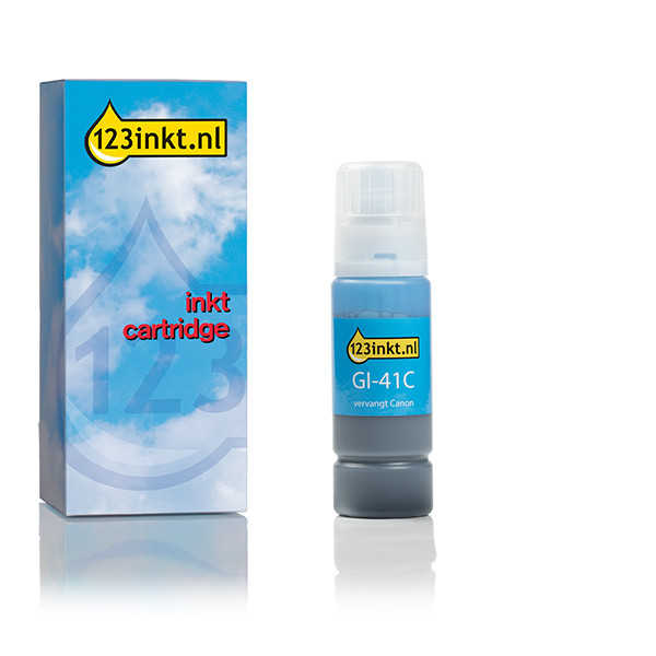 Canon GI-41C inktfles cyaan (123inkt huismerk) 4543C001C 016033 - 1