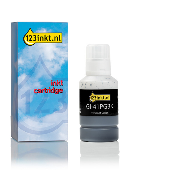 Canon GI-41PGBK inktfles zwart (123inkt huismerk) 4528C001C 016031 - 1