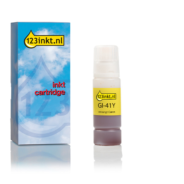 Canon GI-41Y inktfles geel (123inkt huismerk) 016037 - 1
