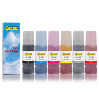 Canon GI-43 aanbieding zwart + 5 kleuren (123inkt huismerk)