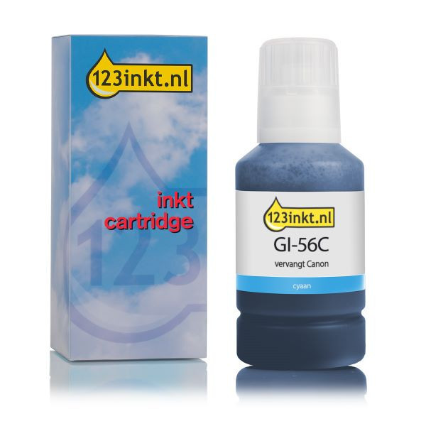 Canon GI-46C inktfles cyaan (123inkt huismerk) 4427C001C 016041 - 1