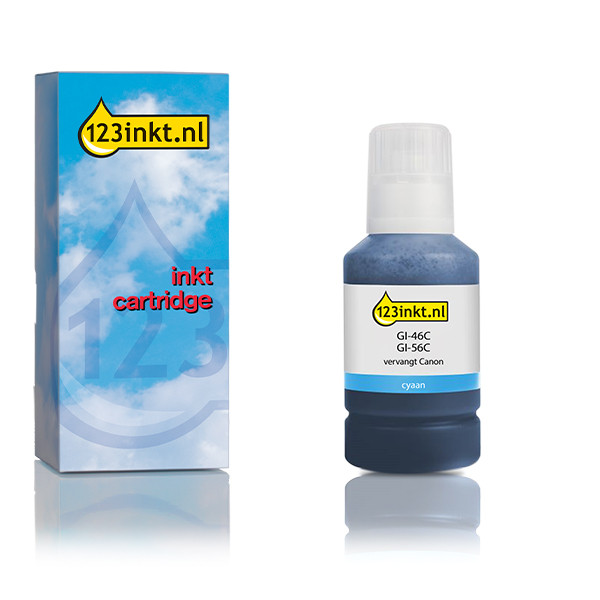 Canon GI-46C inktfles cyaan (123inkt huismerk) 4427C001C 016041 - 1