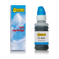 Canon GI-490C inktfles cyaan (123inkt huismerk)