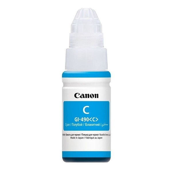 Canon GI-490C inktfles cyaan (origineel) 0664C001 906036 - 1
