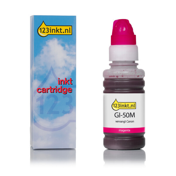 Canon GI-50M inkttank magenta (123inkt huismerk) 3404C001C 011685 - 1