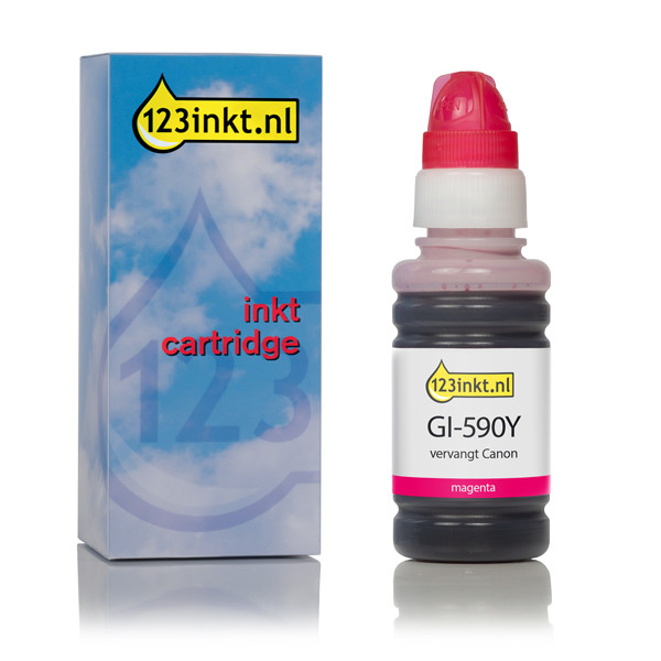 Canon GI-590M inkttank magenta (123inkt huismerk) 1605C001C 017399 - 1