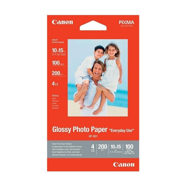 Canon GP-501 glossy photo paper 200 grams 10 x 15 cm (100 vel) 0775B003 154010 - 1